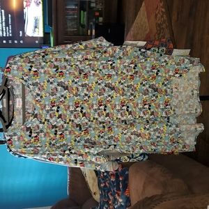 LuLaRoe 3XL Irma High Low Top Disney Mickey- NWT